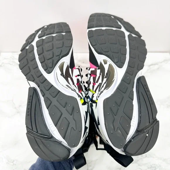 Nike Air Presto Mid Acronym Racer Pink Mens Size 7 AH7832-600 EUC Blue Neon Pink - Picture 5 of 8